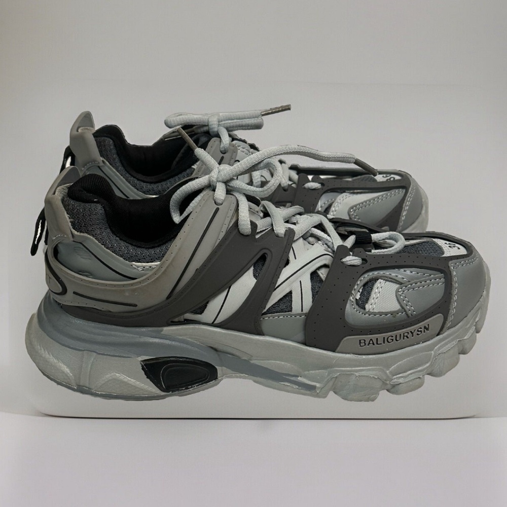 Size 36/ US 6 -unbranded Shoes Track Sneaker Gray Silver